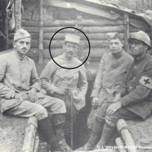 Henri Grialou en 1916, au camp St Robert / During the First Wolrd War / Enrique Grialou en 1916 durante la 1ª Guerra Mundial