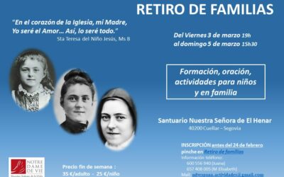 Retiro de familias de marzo en el Santuario de Nuestra Señora del Henar