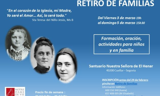 Retiro de familias de marzo en el Santuario de Nuestra Señora del Henar